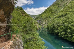 Обезопасената пътека покрай каньон Матка