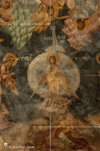 Погановски манастир - изображение на "Христос в ракета"