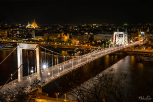 Нощна Будапеща - мост Елизабет