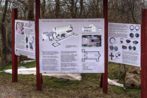Информационно табло за Раннохристиянската базилика намирала се на мястото на Буховския манастир