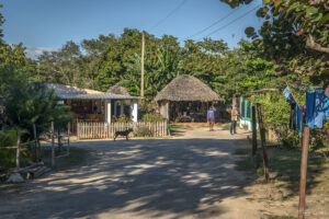 Типична частна ферма - тук се предлагаха за продажба кафе на зърна и "оригинални" пури