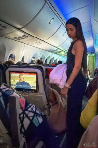 Девойка (манекенка), която се качи на полета от Каракас за Истанбул