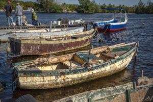 Залива на прасетата, Куба - очуканите рибарски лодки