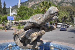 Символа на град Далян - костенурката Caretta caretta
