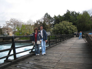 На моста над началото на река Църни Дрин в Струга