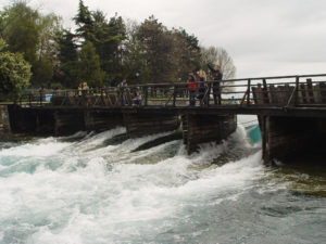 Краят на Охридското езеро и началото на река Църни Дрин