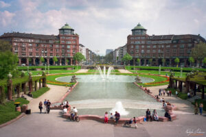 Фридрихсплац (Friedrichsplatz) в Манхайм - OLYMPUS &mu; [mju:] II