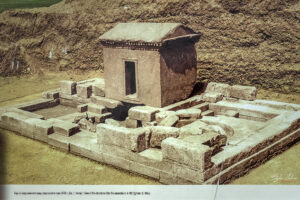 Вид на съоръжението в могила Оструша след проучването през 1993 г.