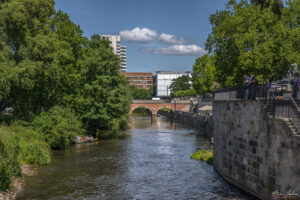 Река Лайне (Leine) минаваща през Хановер