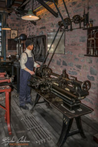 Възстановка на "механична" работилница в музея Rahmi M. Ko&ccedil;