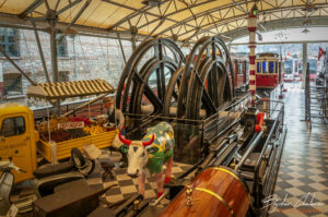 Оригиналната парна машина задвижвала първото истанбулско метро-фуникульор "Tunel"