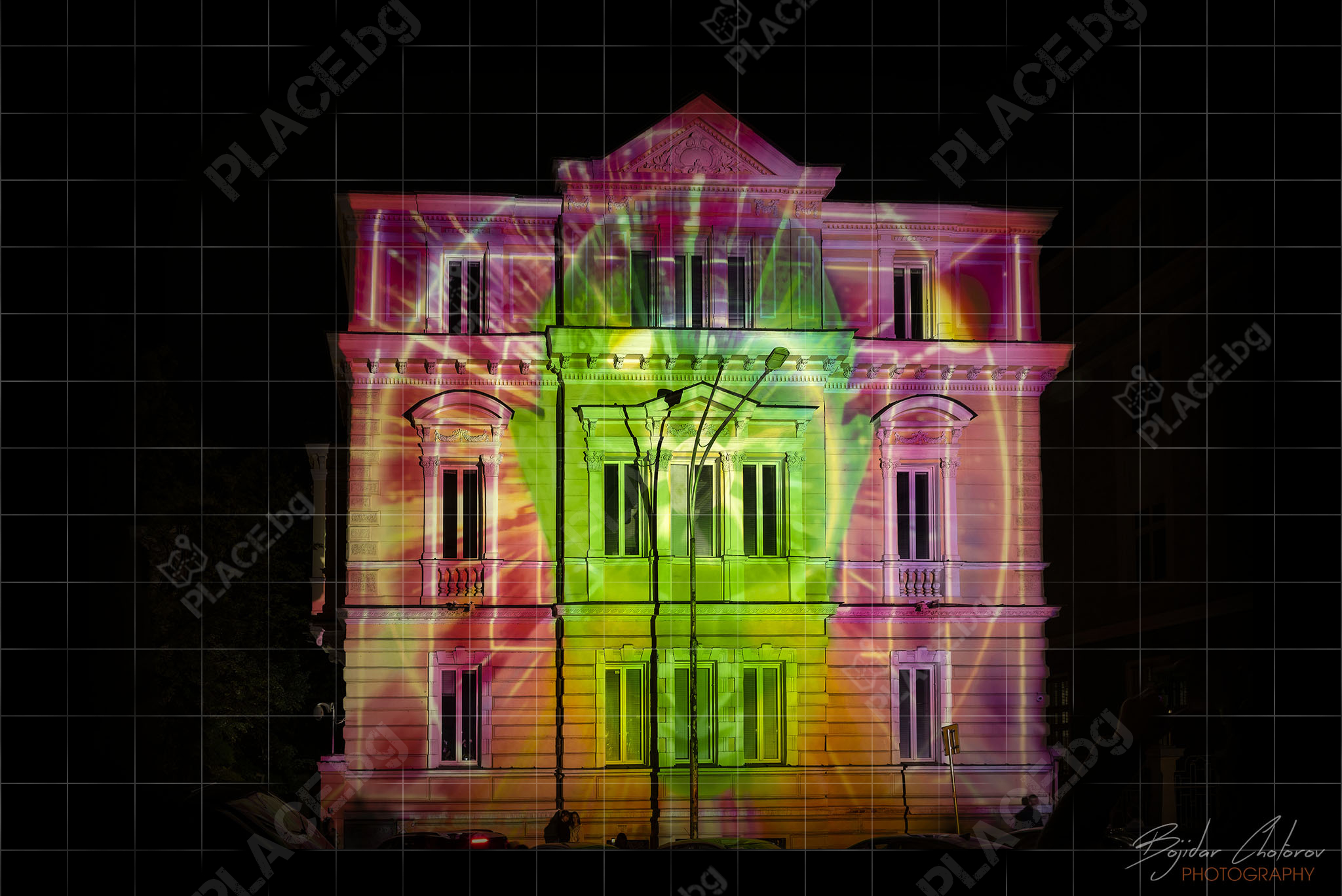 Фестивал на светлината Lunar - София - статичната проекция "ДА ДАРИШ СВЕТЛИНА"