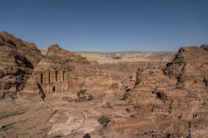 Съкровищницата в Петра - поглед от високо
