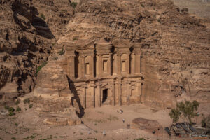 Съкровищницата в Петра - поглед от високо