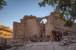 Набатейския храм Qasr al-Bint ("дворецът на дъщерята на фараона) в Петра