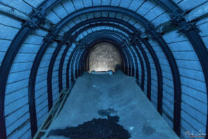 Подземен минен музей Перник - гумено-транспортна лента, 1936г.