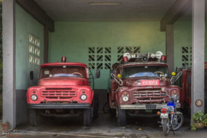 Пожарната на Тринидад, намираща се непосредствено до ЖП гарата