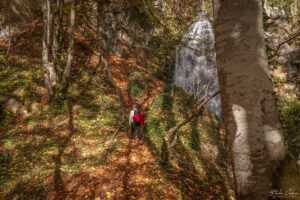 Наближаваме водопада, вече се придвижваме без пътека...