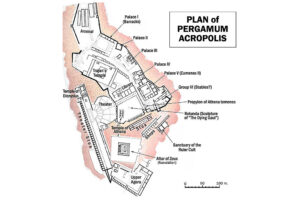 План на Пергамския акропол